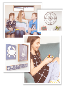 A collage of photographs of Waypoint Wellness Center offices and patients